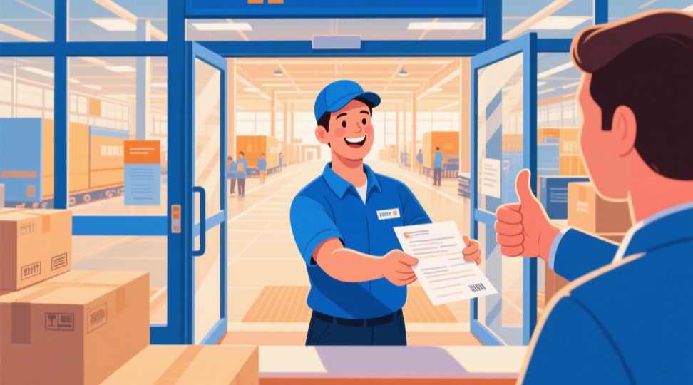 Electronic TTN Registration System Interface Digital TTN registration process on logistics self-service terminal
