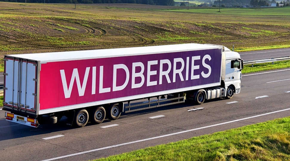 Wildberries E-commerce Delivery Truck in Russia Wildberries logistics truck delivering parcels across Russia